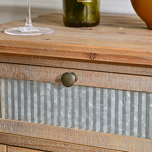 Innova Home <strong>Shabby</strong> <strong>Chic</strong> Rustic Small Drawer <strong>Bedside</strong> Cabinet Antique Retro Bedroom Night Stand - Product Image 6