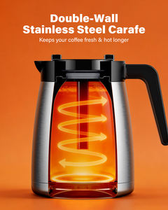 Machine à café à capsules K-Cup à portion individuelle 3 en 1, tailles de préparation de <span class=keywords><strong>6</strong></span> à 24 oz, machine à café en acier inoxydable - Product Image 4