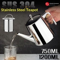 Verseuse à thé à bulles transfrontalière en acier inoxydable 304, grande capacité, pour eau froide Kung Fu, usage commercial hôtelier, avec long bec verseur