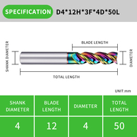 DLC Coating Enhanced D1MM/D20MM Outil pour l'usinage des alliages de cuivre et d'aluminium Support personnalisé ODM/OEM