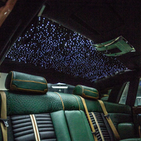 Luz LED para Techo de Coche de 12V, Luz de Techo Decorativa con Efecto de Estrella Fugaz, Compatible con Control por RF/APP