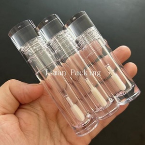 ISMAN - Tubos de Brillo Labial Transparentes de Cristal de 3 ml, 5 ml y 7 ml, Envases Redondos y Transparentes para Brillo Labial, Personalizables con Logotipo - Product Image 2