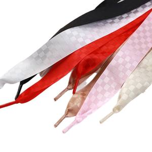 Lacets carrés de 2,5 cm de large, plats, noirs et blancs, petits lacets blancs pour chaussures décontractées, AF1 <span class=keywords><strong>AJ1</strong></span>, haute qualité - Product Image 4