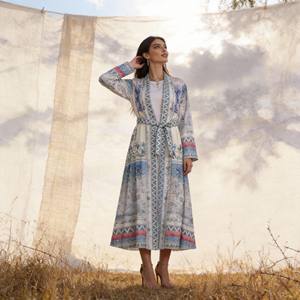 Vestido Abaya de Poliéster con Pedrería Elegante y Personalizada de Primera Calidad para Mujeres Musulmanas, Ideal para Fiestas y Eventos Nocturnos - Product Image 4