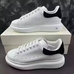 Chaussures de sport décontractées unisexes de luxe de haute qualité, dernières tendances, en cuir véritable, baskets pour hommes, doublure en coton, légères, semelle épaisse - Product Image 1