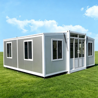 Maison conteneur préfabriquée moderne, portable, extensible et respirante, tout-en-un, pour bureau, entrepôt, maison ou villa