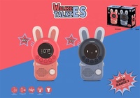 Mini talkie-walkie portable pour enfants avec portée de 3 km et téléphone interphone changeur de voix pour enfants en plastique durable