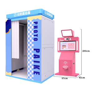 Customizable Portable Selfie Station Kiosk Photo Booth Vending Machine with Coin Pusher Customizable Enclosure - Product Image 2