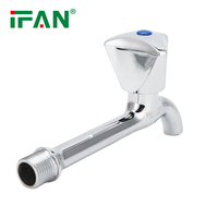 Robinet de lavabo à montage sur plan en alliage de zinc moderne, finition chromée, avec poignée triangulaire, couleur argent, débit élevé