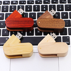 Hohe Qualität Holz Usb-Stick Swivel Usb 2.0 3,0 Pen Drive 32 GB, 128GB Bambus-Stick 64 GB, 16 GB, 8GB Mit Logo Custom - Product Image 2