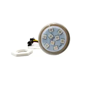 Construção ao ar livre Jardim Paisagismo Iluminação Atacado 9 LEDs 45mm 1903IC RGB Led Pixel Point Light