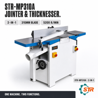 STR MP310A Dégauchisseuse et Débavureuse Combinées 2 en 1 pour le Travail du Bois