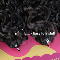Rambut Sintetis Keriting Julianna Premium Protein Organik Tahan Panas FIber untuk Kepang Crochet Ekstensi Rambut Bio Fibra