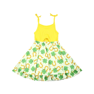 Vestidos de Fiesta para Bebés, Vestidos de Tirantes para el Día de San Patricio, Vestidos de Verano para Niñas, Vestidos Cómodos para Niñas - Product Image 1