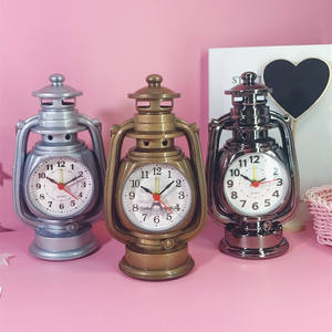 นาฬิกาประดับงานฝีมือสำหรับตกแต่งห้องนั่งเล่นสไตล์วินเทจนาฬิกาปลุกตะเกียงน้ำมันแบบย้อนยุคนาฬิกาตั้งโต๊ะใช้น้ำมันก๊าด - Product Image 2