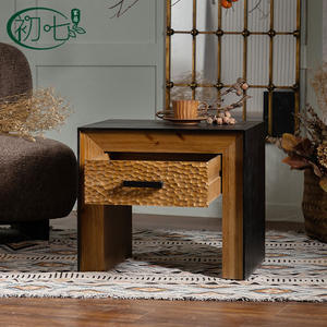 Vintage Solid Wood Coffee <b>Table</b> With <b>Storage</b> Living Room <b>Side</b> <b>Table</b> H3415 - Product Image 4