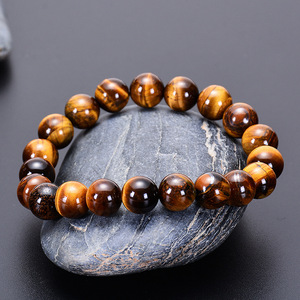 Nueva Pulsera de Cuentas Hechas a Mano con Piedra de Ojo de Tigre Natural, Joyería Unisex - Product Image 3