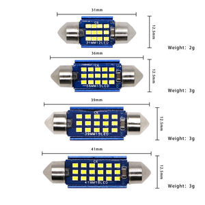 Lampe de lecture pour voiture, décodeur double extrémité, CANbus C5W, éclairage intérieur, 31mm, 36mm, 39mm. - Product Image 5