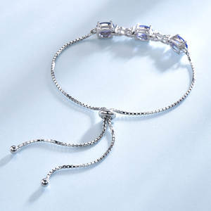 Pulsera <span class=keywords><strong>de</strong></span> Tenis <span class=keywords><strong>de</strong></span> <span class=keywords><strong>Plata</strong></span> <span class=keywords><strong>de</strong></span> Ley 925 <span class=keywords><strong>de</strong></span> Estilo Moderno al por Mayor para <span class=keywords><strong>Mujer</strong></span> con Nanocristales <span class=keywords><strong>de</strong></span> Zafiro <span class=keywords><strong>de</strong></span> la Marca <span class=keywords><strong>Swarovski</strong></span> Pulsera <span class=keywords><strong>de</strong></span> Clavo Moda China - Product Image 4