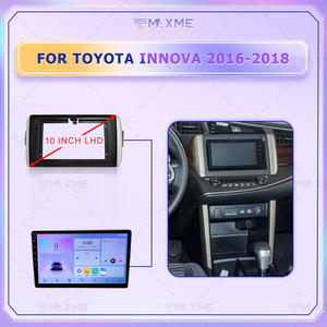 Maisimei Vente en gros Cadre de lecteur DVD de voiture 10,1 pouces noir mat + argenté 2016-2018 pour <span class=keywords><strong>TOYOTA</strong></span> INNOVA Gauche LHD avec câble - Product Image 2