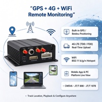 ET5324T Enregistreur vidéo mobile 4 canaux 1080P H.265 avec 4 entrées caméra AHD et 1 entrée caméra IP, GPS, 4G, WiFi, carte SD pour flotte de camions et bus