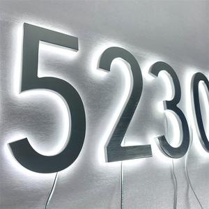 Plaque <span class=keywords><strong>de</strong></span> numéro <span class=keywords><strong>de</strong></span> <span class=keywords><strong>maison</strong></span> avec lumière et nom <span class=keywords><strong>de</strong></span> <span class=keywords><strong>rue</strong></span>, numéros d'adresse <span class=keywords><strong>pour</strong></span> maisons, numéros <span class=keywords><strong>de</strong></span> <span class=keywords><strong>maison</strong></span> modernes <span class=keywords><strong>de</strong></span> 5 pouces avec lumière - Product Image 6