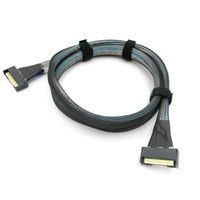 Câble micro MCIO 8i 74 broches PCIe Gen 5.0 32 Gbit/s SFF-8654 mâle-mâle