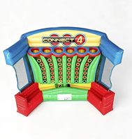 Juego de Baloncesto Inflable FAN BOUNCE Cuatro en Raya con Material de PVC Ecológico