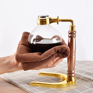 Cafetière à siphon moderne pour <span class=keywords><strong>3</strong></span> tasses, cafetière à vide en verre écologique, pot à siphon à thé, machine à café contemporaine avec filtre - Product Image 3