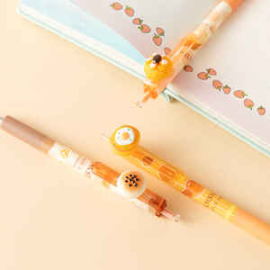 قلم ماء بلاستيكي للنساء 1 لطيف على شكل كرتون قلم خبز عرض كتابة للطلاب رسم وإزالة الضغط - Product Image 3
