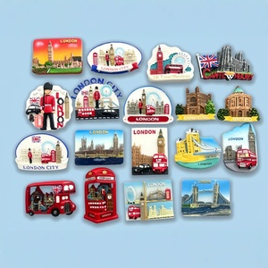 Imán para Refrigerador de la Ciudad de <span class=keywords><strong>Londres</strong></span>, Reino Unido, Big Ben, Puente Tower, Autobús, Universidad de Cambridge, Adhesivo Magnético Tridimensional de Resina Sintética - Product Image 1