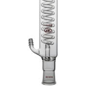 Condensateur en verre borosilicate 3.3 pour laboratoire, à reflux, avec joint de goulot standard