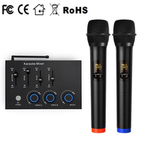 Fournisseur d'usine Effet Dsp Uhf Microphones sans fil HD Karaoké Mélangeur Récepteur Maison Karaoké Son Amplificateur de puissance Smart TV 2.0