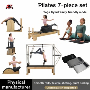 CZFIT Wholesale Customized Logo Yoga Pilates Reformer Machine Maple Wood <b>Frame</b> Wood Pilates Reformer for Studio Use - Product Image 1