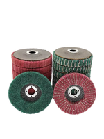 Disque de polissage à lamelles en fibre de nylon de 4 pouces Disque abrasif pour meuleuse d'angle