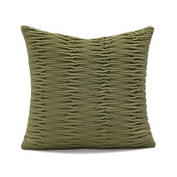 Coussins de canapé modernes et minimalistes, luxueux, vert-clar, pour la maison, modèle Forêt Brumeuse, en tissu mélangé doux