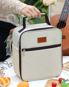 Borsa Termica Minimalista Grande Capacità Impermeabile con Chiusura Sicura e Design Facile da Pulire per Ufficio, Scuola, Picnic - Product Image 3