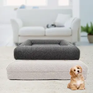 Barney ortopedik köpek yatağı bellek köpük su geçirmez taşınabilir büyük köpek yatağı