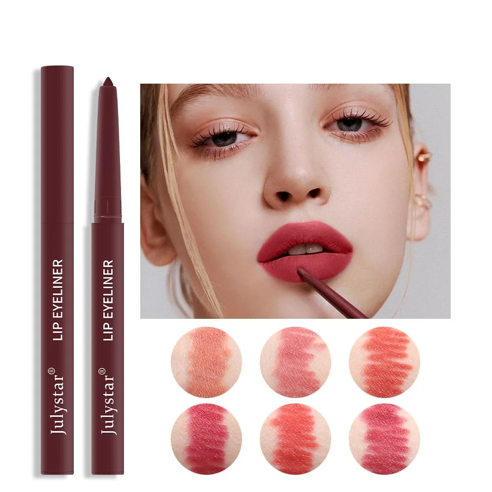 Waterproof and Sweatproof Non-marking Automatic Lip Liner Matte Multicolor