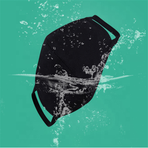 Maschera per il viso in cotone lavabile riutilizzabile riutilizzabile in cotone nero con stampa a sublimazione di moda - Product Image 6