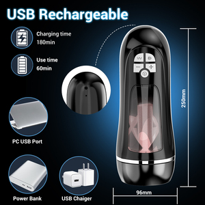 Masturbateurs à modes de vibration multiples, jouet sexuel, masturbateur automatique pour hommes, vibrateur masculin, jouets sexuels pour la stimulation du pénis - Product Image 3