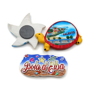 Regalos de recuerdo de viaje Italia <span class=keywords><strong>Mar</strong></span> costero Playa Imán de poliresina Vida marina tropical Imán de refrigerador - Product Image 6