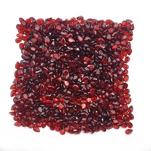 Piedra Preciosa de Granate Rojo Natural, Corte Pera, Facetada, 3x5mm, Granate de Mozambique para Joyería, Venta al por Mayor, Compre Ahora - Product Image 3