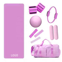 Accessoires de Pilates personnalisés avec logo FX, kits de Pilates avec équipement, haltères en silicone, mini ballon, anneau magique, tapis de yoga, bloc de yoga