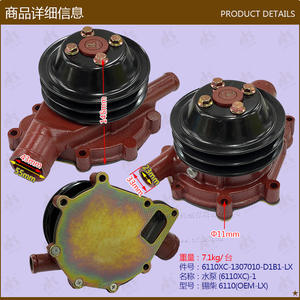 Pompe à eau neuve (1307010-D1B1) pour chariot élévateur Xichai 6110XC – Pièces détachées en gros pour modèle de véhicule - Product Image 1