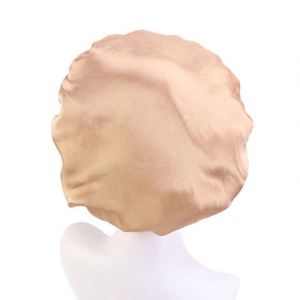 Gorros de Satén Ajustables de Doble Capa para Mujer, con Cordón, para Dormir, de Seda, con Logotipo Personalizado Promocional - Product Image 3