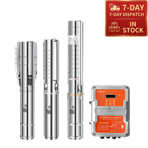 Pompe à Eau Solaire Submersible HANDURO 180V 1500W 9,0m3/h 90m 4 Pouces en Acier Inoxydable AC/DC 2cv pour l'Irrigation - Product Image 2