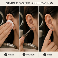 Kit d'acupression personnalisé pour les oreilles - Tendance rétro, application auriculaire, certifié RoHS et CE