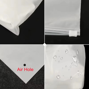 Sac à fermeture éclair imprimé décalé givré à 16 fils pour sous-vêtements, culottes, chaussettes, chaussures, cosmétiques - Étanche à l'humidité, refermable, avec trou d'aération - Product Image 6