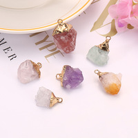 Accessoires Bijoux Bijoux en cristal de pierre naturelle Collier de pierres précieuses brutes Collier de pierres de naissance Cadeau pour son cadeau d'anniversaire